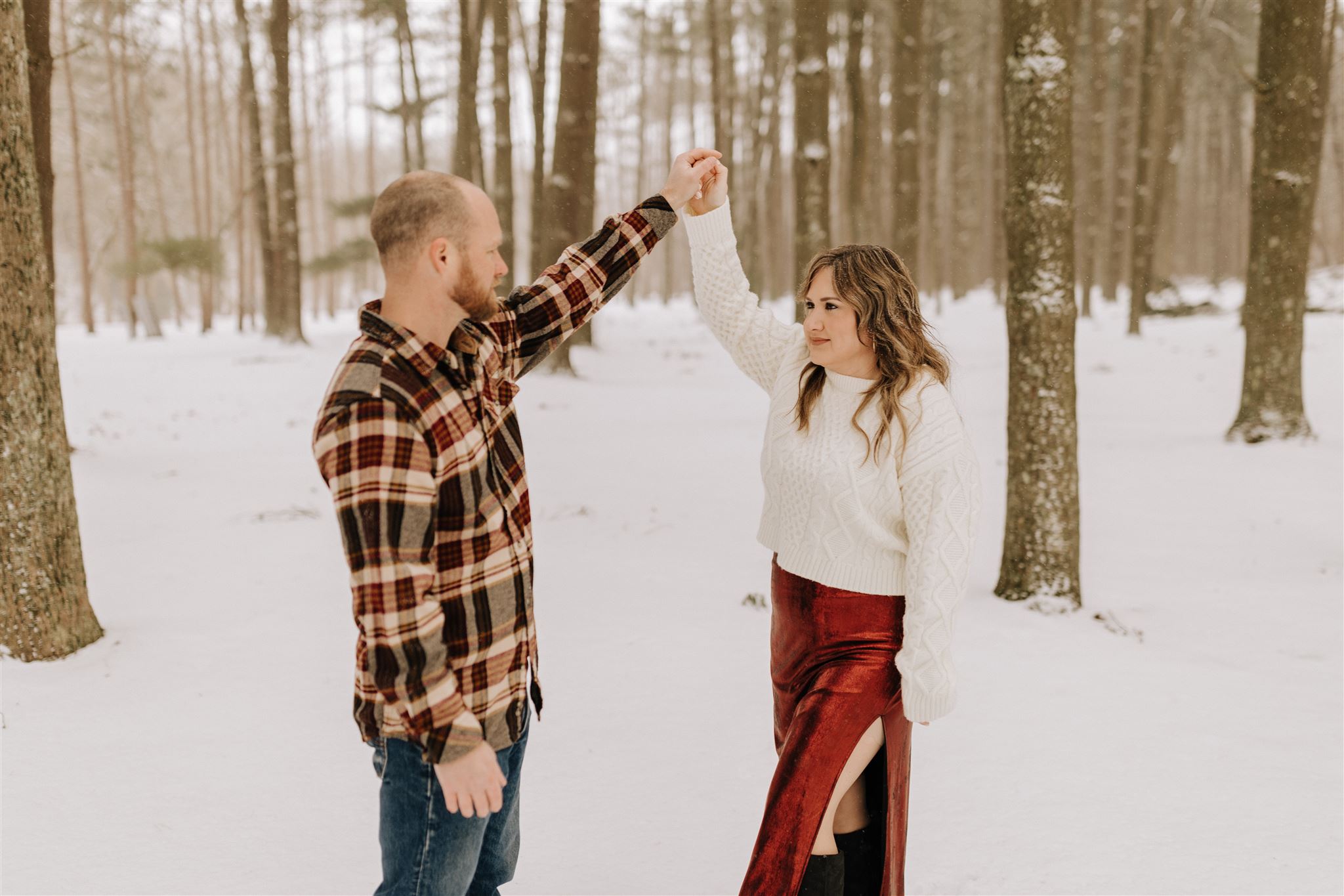 Kyle and Kaylee smiling.
