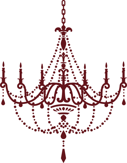Chandelier graphic.