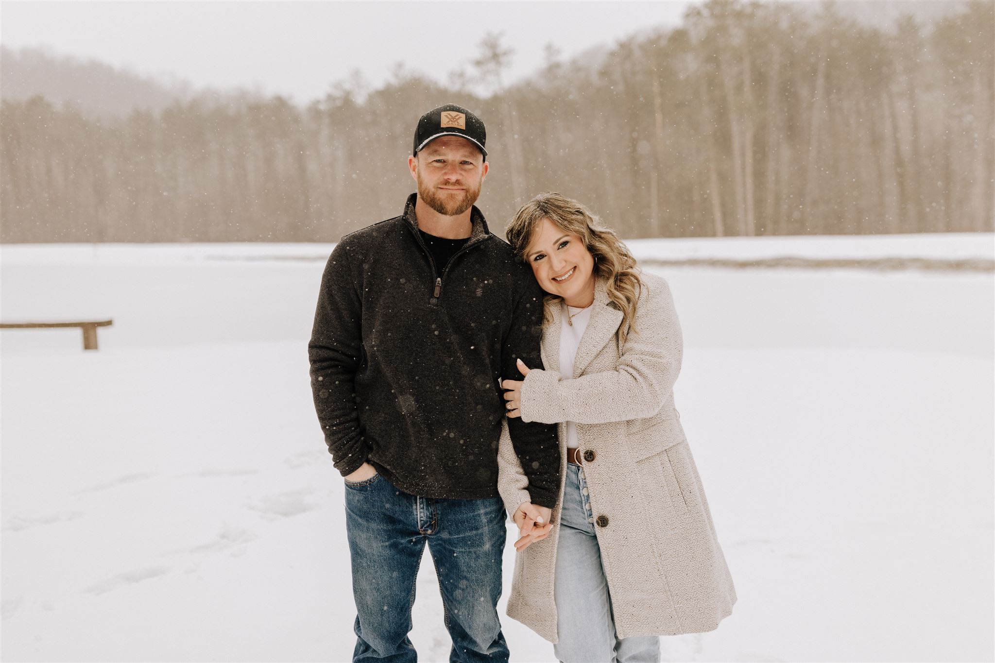 Kyle and Kaylee smiling.